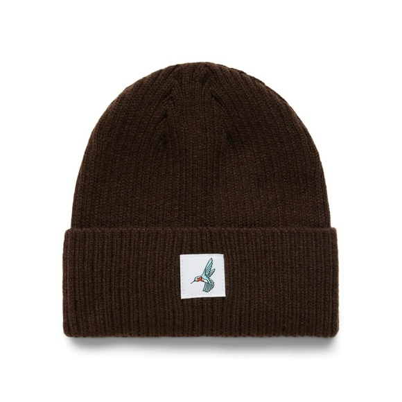 Urban Native Ribbed Hummingbird Patch Beanie - Picture 1 of 8